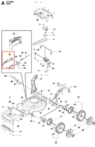 Nakładka do deflektora kosiarki LB 348V Husqvarna