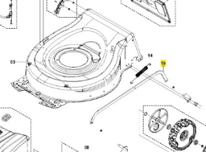 Drążek kosiarki LB 256SP Husqvarna