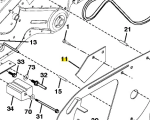 Osłona kultywatora TR 430 Husqvarna