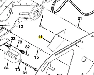 Osłona kultywatora TR 430 Husqvarna