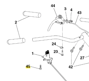Wkręt kultywatora TR 530 Husqvarna