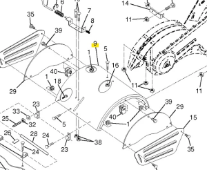 Osłona kultywatora TR 530 Husqvarna