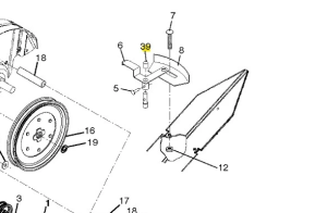 Korek tłoczka czarny kultywatora TR 530 Husqvarna