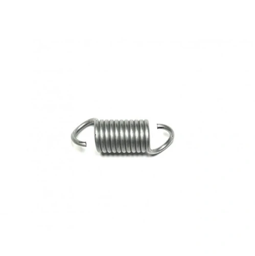 Sprężyna naciągowa kultywatora TF 435P Husqvarna, metaliczna, w postaci cylindrycznego spirali z dwoma zagiętymi końcami, leżąca na białym tle. Widoczne detale w formie wyraźnych zwojów spiralnych, bez napisów.