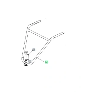 Kierownica kultywatora TF 435P Husqvarna