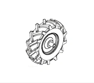 Koło prawe koło kultywatora TR 348 Husqvarna