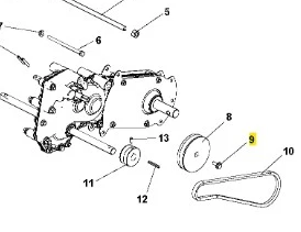 Śruba kultywatora TR 348 Husqvarna
