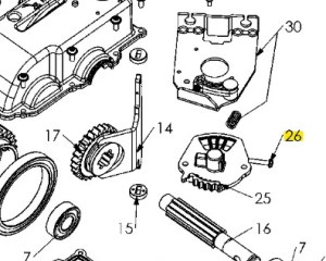 Wkręt kultywatora TF 435P Husqvarna