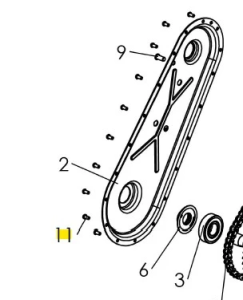 Śruba kultywatora TF 435P Husqvarna