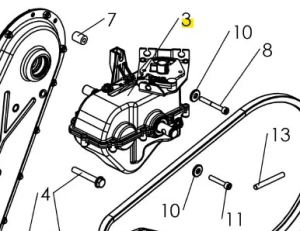 Skrzynia biegów kultywatora TF 435P Husqvarna
