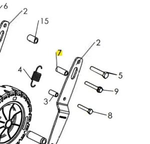 Tulejka dystansowa kultywatora TF 435P Husqvarna