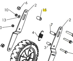 Tulejka dystansowa kultywatora TF 435P Husqvarna