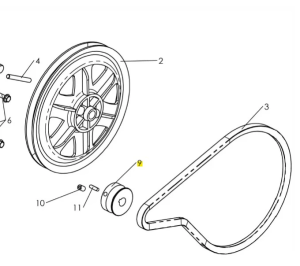 Koło pasowe kultywatora TF 120 Husqvarna
