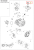 Czarna plastikowa pokrywa zbiornika paliwa do kultywatora TF 120 Husqvarna, okrągła z centralnym gwintem, z oznaczeniami, do mocowania na zbiorniku. Ujęcie frontalne na białym tle.