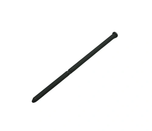 Sworzeń kosiarki LB 155S Husqvarna w kolorze czarnym, o prostokątnym kształcie z zaokrąglonym końcem. Produkt widoczny z boku w pozycji poziomej, z gładką fakturą. Długość sworznia wynosi około 10 cm.