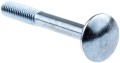 Sworzeń do kosiarki GX 560 Husqvarna, metalowy z gwintowanym trzonem i zaokrągloną główką, widoczny z boku na jednolitym tle, służy do mocowania w sprzęcie ogrodniczym.