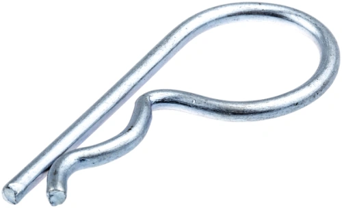 Metalowa zawleczka do kosiarki Husqvarna GX 560, srebrzysta, z podwójnym zagięciem, na neutralnym tle, wyraźnie ukazująca element mocujący.