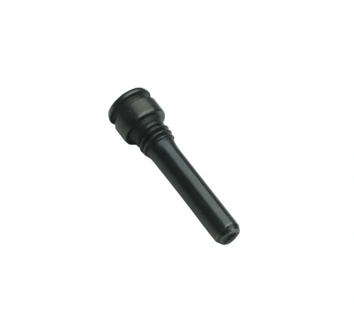 Śruba kosiarki LB 155S Husqvarna w kolorze czarnym, o cylindrycznej formie z delikatnymi rowkami na korpusie. Produkt widoczny z boku, o długości ok. 5 cm. Górna część z lekkim zaokrągleniem, końcówka płaska, bez widocznych napisów.