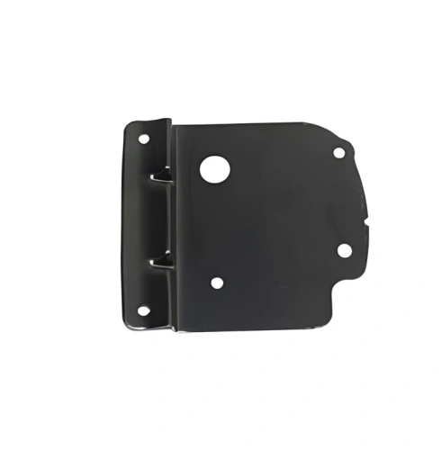 Wspornik kosiarki LC 356 AWD Husqvarna w kolorze czarnym, metalowy, z widocznymi otworami montażowymi. Produkt pokazany z przodu, leżący na płaskiej powierzchni. Gładka powierzchnia, standardowe wymiary, praktyczny element do mocowania kosiarki.