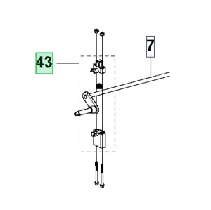 Wspornik zestaw kosiarki LC 141C Husqvarna
