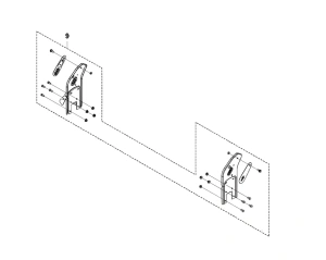 Wspornik, zestaw kosiarki LB 251S Husqvarna