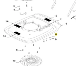Podkładka kosiarki GX 560 Husqvarna