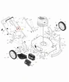 Pokrętło zaciskowe r152 do kosiarki LB 155S Husqvarna w kolorze czarnym. Element ma okrągły kształt, z wyraźnymi nacięciami umożliwiającymi łatwe chwytanie. Widoczne ogólne wymiary. Produkt przedstawiony w perspektywie z góry na białym tle.