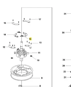 Sprężyna kosiarki LC 141C Husqvarna