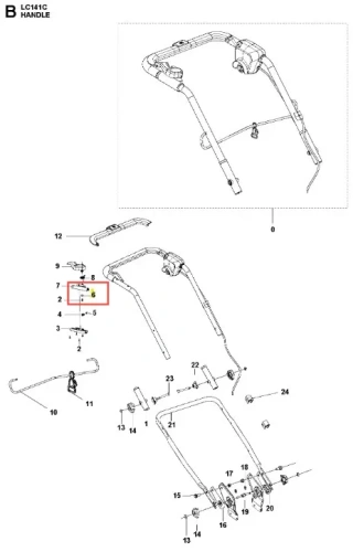Podkładka kosiarki LC 141C Husqvarna to metalowy element o prostokątnym kształcie, z widocznymi otworami do montażu. Detal zbliżony w pozycji poziomej, na białym tle. Produkt jest nowy, bez widocznych uszkodzeń.