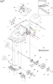 Sprężyna kosiarki LC 253S Husqvarna, metalowa, sprężysta, o cylindrycznym kształcie. Widoczna z boku, zamontowana w konstrukcji. Na białym tle, w kontekście części zamiennej. Bez widocznych napisów lub logo.
