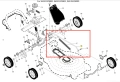 Metalowy łącznik do kosiarki Husqvarna LC 153S, matowy, wydłużony, z mocowaniem na końcu, widoczny z przodu na białym tle, zapewnia połączenie mechaniczne w urządzeniu.