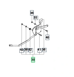Regulator wysokości kosiarki WC 48S e Husqvarna