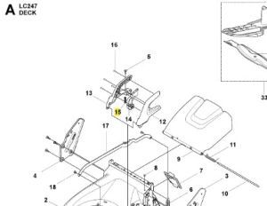 Przycisk kosiarki LC 247 Husqvarna