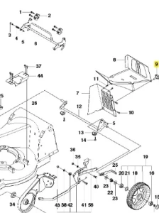 Śruba kosiarki WC 48S e Husqvarna
