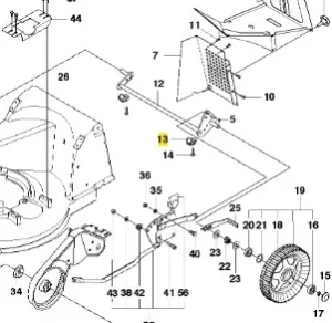 Łożysko kosiarki WC 48S e Husqvarna