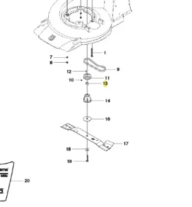 Tulejka kosiarki WC 48S e Husqvarna