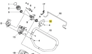 Obudowa lewa kosiarki LC 53 e Husqvarna