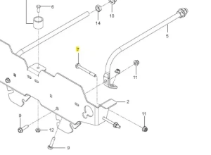 Śruba kosiarki o zerowym promieniu skrętu Z560X Husqvarna