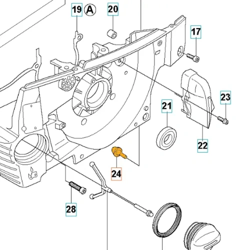 Amortyzator-zderzakowy-pilarki-Husqvarna-372XP-schemat