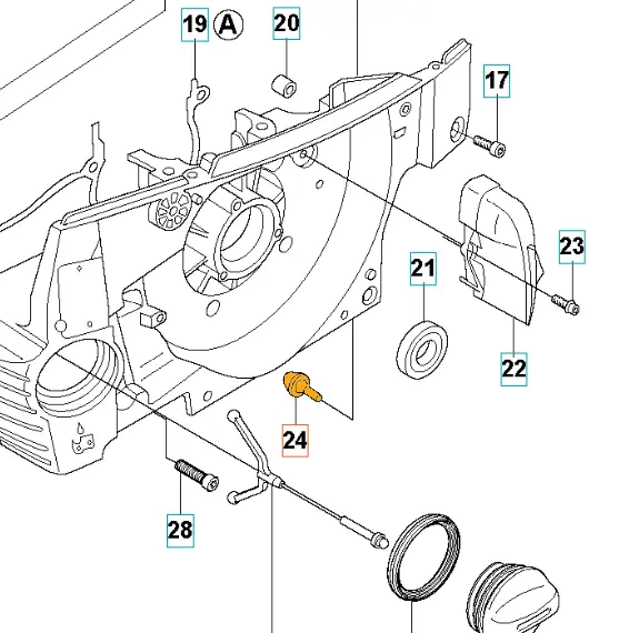 Amortyzator-zderzakowy-pilarki-Husqvarna-372XP-schemat