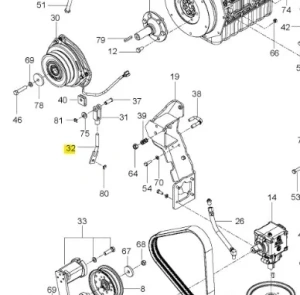 Cięgno kosiarki o zerowym promieniu skrętu PZ 29 Husqvarna