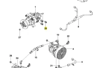 Złączka. hydro kosiarki o zerowym promieniu skrętu PZ 29 Husqvarna
