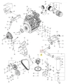 Śruba PZ 29 Husqvarna do kosiarki o zerowym promieniu skrętu, metalowa, cylindryczna, gwintowana, z oznaczeniem gwiazdy na główce, standardowej długości, na neutralnym tle.
