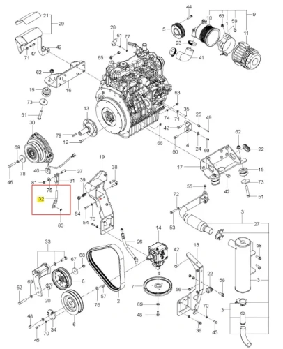 Metalowe cięgno kosiarki PZ 29 Husqvarna o zerowym promieniu skrętu, srebrne, prostokątne, z wyraźnymi mocowaniami, widoczne detale montażowe na jednolitym tle, z numerem katalogowym i oznaczeniami.