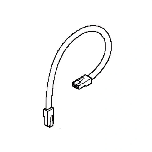 Przewód elektryczny do robota koszącego Automower 410XE Husqvarna. Cienki, giętki przewód o białym kolorze, zakończony dwoma końcówkami. Kształt łukowaty, z widocznymi złączkami, przeznaczony do instalacji urządzenia.