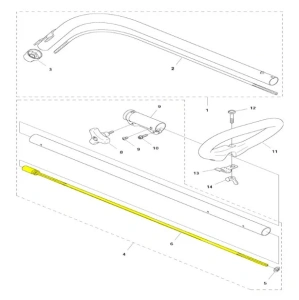 Wał napędowy podkaszarki 122C Husqvarna
