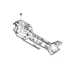 Prawa połowa uchwytu podkaszarki 525iLXT Husqvarna