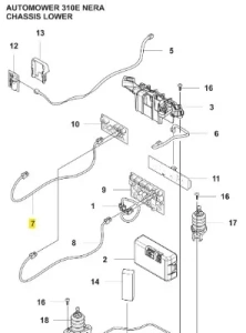 Zespól okablowania robota koszącego Automower 310E NERA Husqvarna