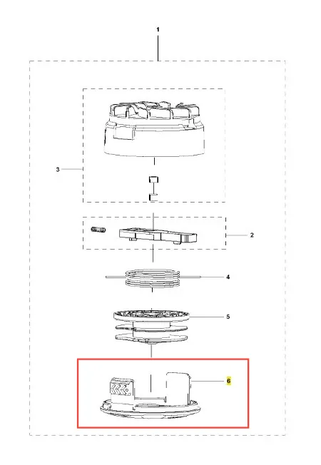 Pokrywa podkaszarki 110iL FLXi Husqvarna w pozycji poziomej, z detalami mocowania widocznymi z boku. Element wykonany z tworzywa sztucznego, w kolorze czarnym, z wyraźnymi oznaczeniami i dwoma uchwytami na krawędziach.