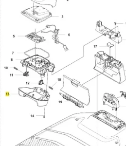 Obudowa obrotowa robota koszącego Automower 310E NERA Husqvarna
